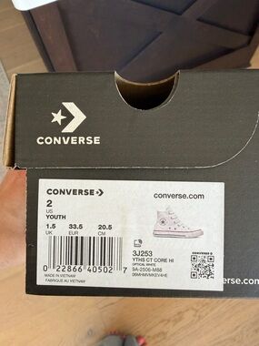 Converse Youth High Top Sneakers - White